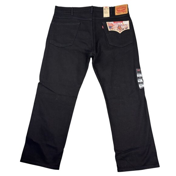 Levis Mens Black Western Fit Jeans W38 L29 Stretch Black  Denim - Picture 3 of 15